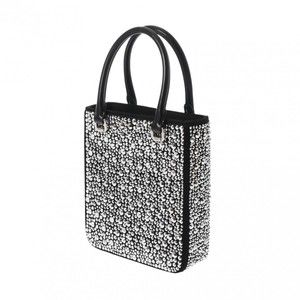 Prada Crystal Tote Small Shoulder Bag Satan Black